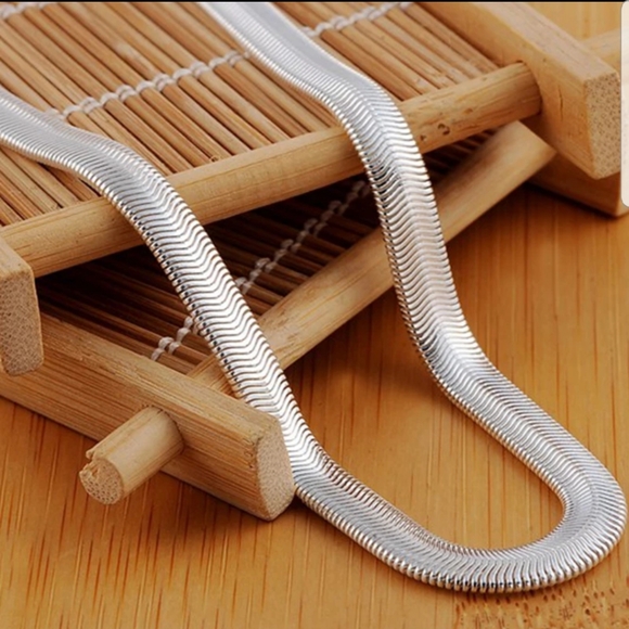 New 925 Sterling silver flat snake chain n… - Picture 5 of 6